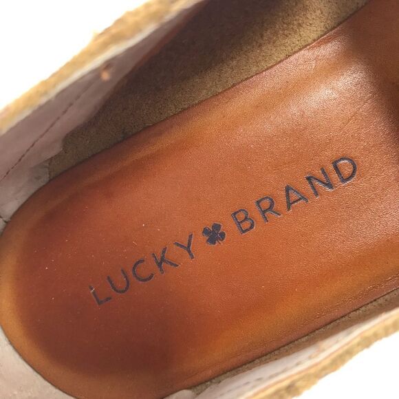 Lucky Brand BROGAN 2 Brown Cheetah Javan Print Cow Suede Slip On Loafer Flats - Picture 13 of 14